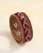 Guatemalan Woven Leather Snap Bracelet