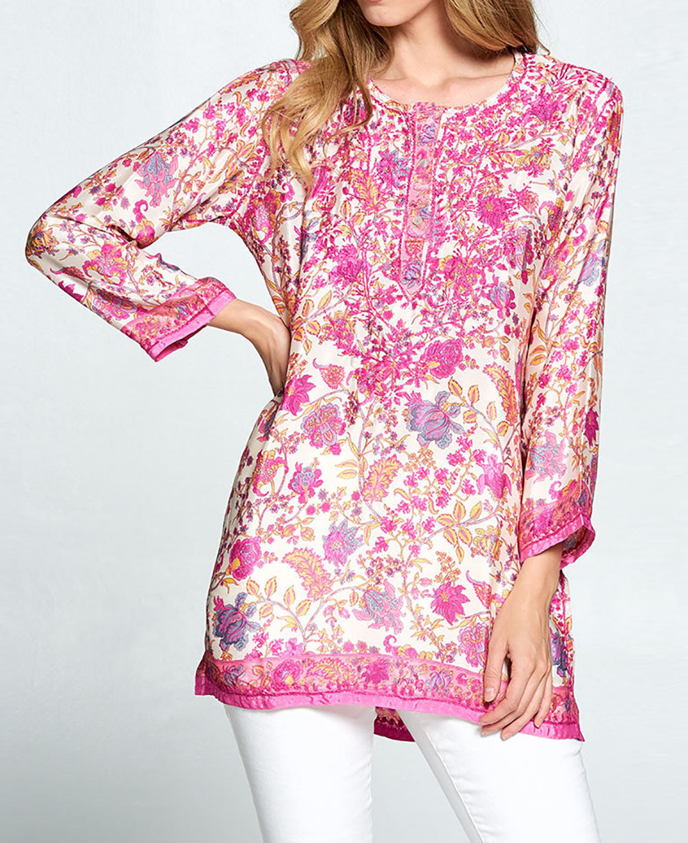Embroidered Floral Shefali Tunic, India – Cultural Elements