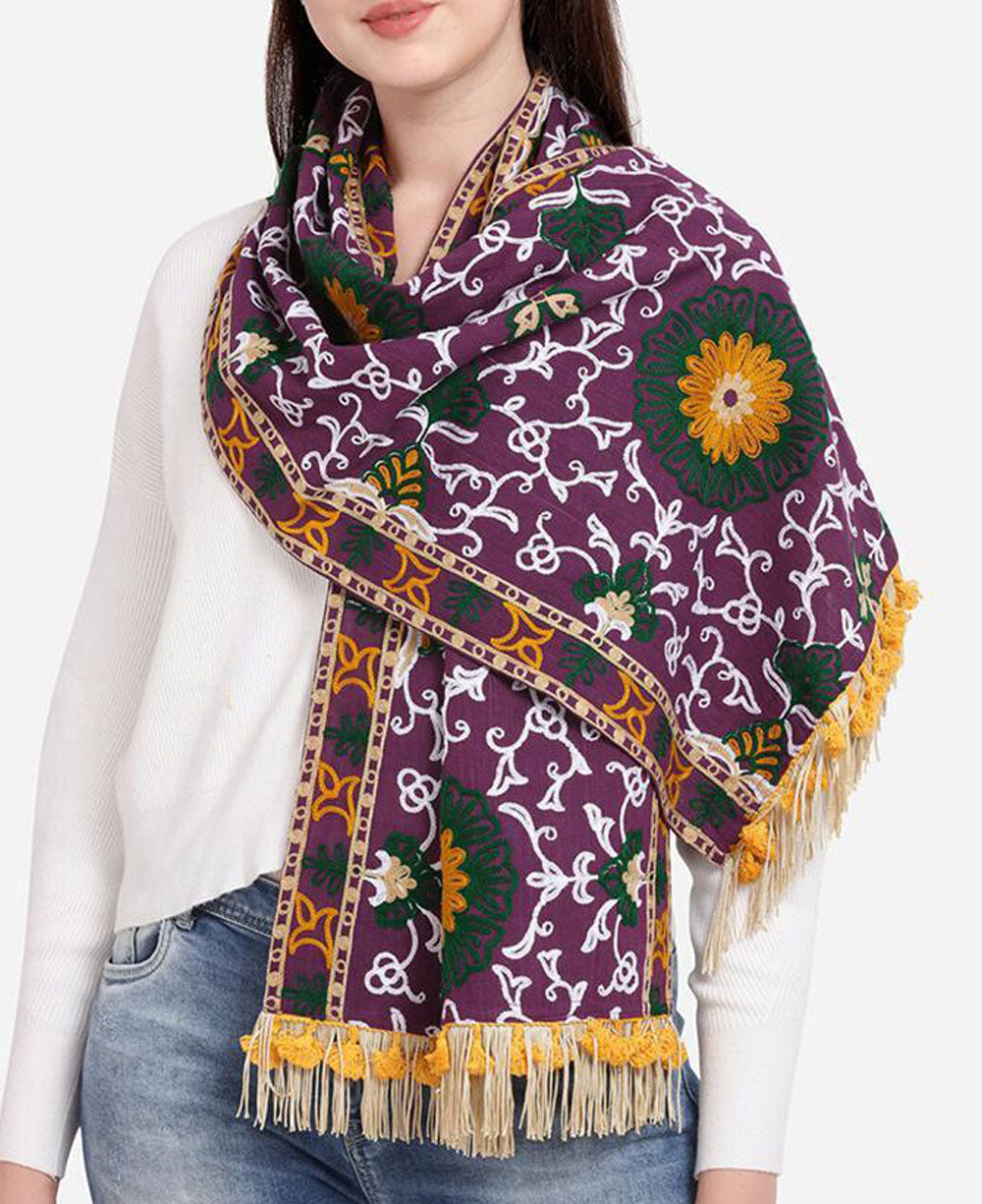 Purple Shawl stole