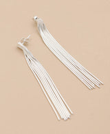 Silver Tassel Earrings