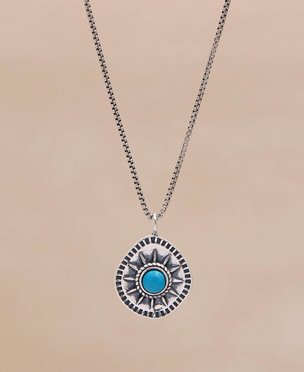 Turquoise sun necklace sales