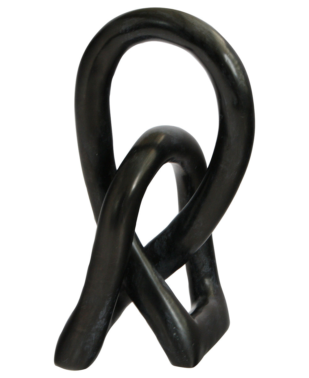 Kisii Eternity Knot Fair Trade Soapstone Statue, Kenya