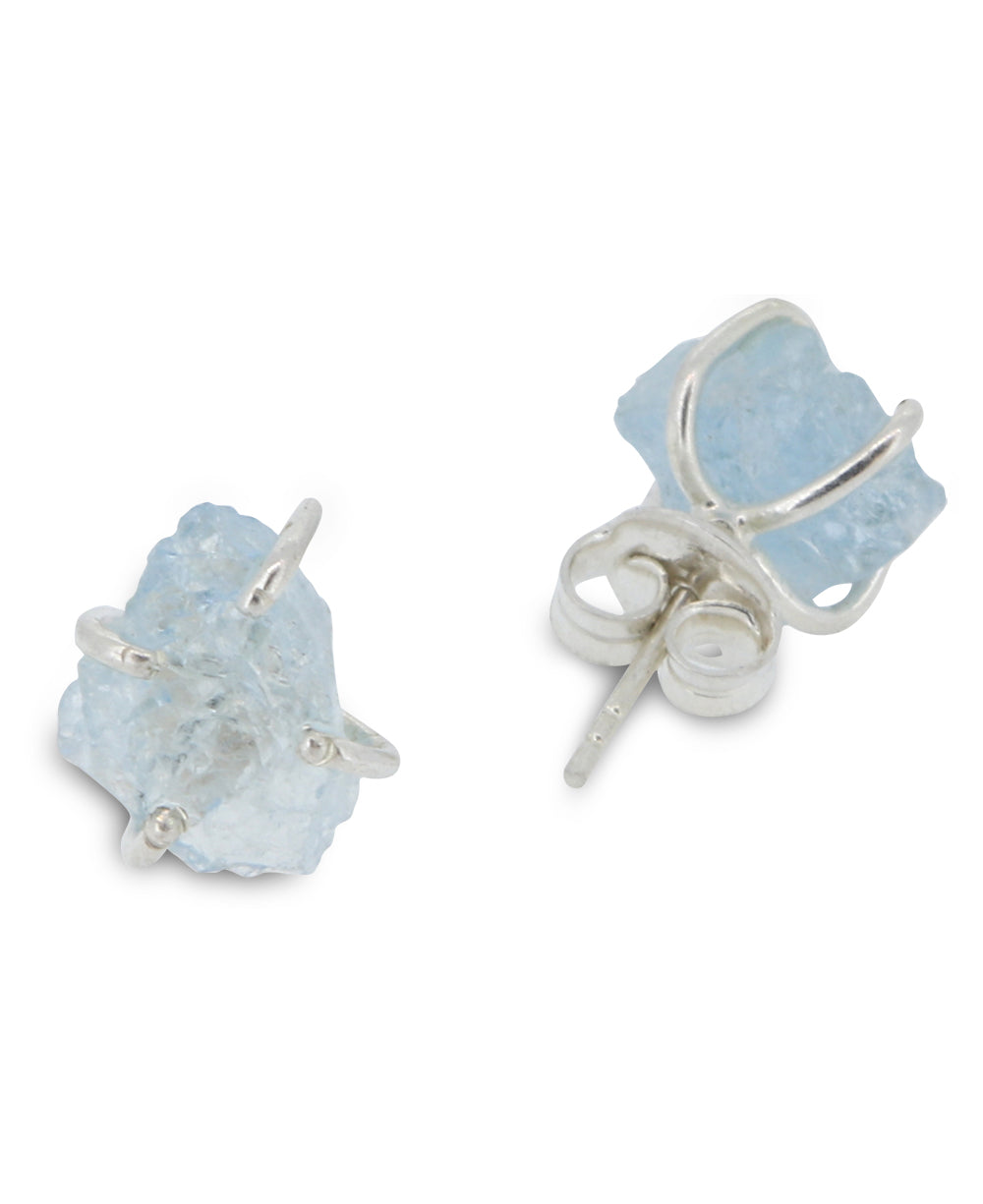 Aquamarine Stud Earrings