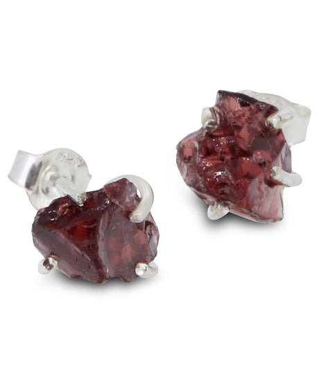 Garnet Stud Earrings